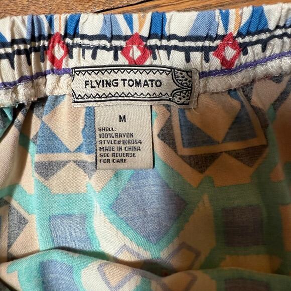 Flying Tomato Women Skirt Maxi SZ M Aztec Western Ranch Rodeo Boho Midi READ - Picture 3 of 8